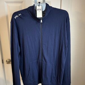 RLX Ralph Lauren Men's Deep Blue Zip-Up Sweater